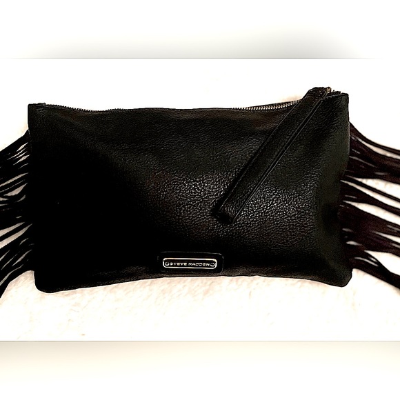 Steve Madden Pebbled Clutch with Fringes - discontinued style. - Picture 2 of 15